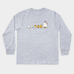 Chicken or the Egg Kids Long Sleeve T-Shirt